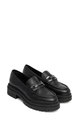ネーロ ジャルディーニ レディース シューズ オックスフォード プラットフォーム ローファー NeroGiardini Bit Platform Lug Sole Loafer Women BLACK