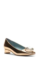 フランセスバレンタイン レディース シューズ パンプス Frances Valentine Mary Square Toe Pump GOLD ゴールド