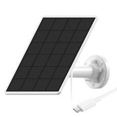 ANRAN 防犯カメラ 屋外 ソーラー 太陽光パネル ソーラーパネル 小型 IP65防水 工事不要 Type-C端子 角度調整可能 単結晶シリコン 2ｍコード 停電対策 ソーラーチャージャー 普通電池式防犯カメラ専用ソーラーパネルmt 5a4c0e7f