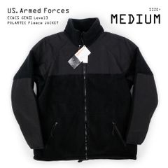 米軍実物 US.Armed.Forces 未使用 デッドストック 00s ECWCS GEN2 LEVEL3 POLARTEC ポーラテック フリースジャケット USA アメリカ軍 ミリタリー 古着 ブラック 黒 M【中古】