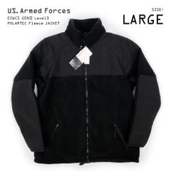 米軍実物 US.Armed.Forces 未使用 デッドストック 00s ECWCS GEN2 LEVEL3 POLARTEC ポーラテック フリースジャケット USA アメリカ軍 ミリタリー 古着 ブラック 黒 L【中古】