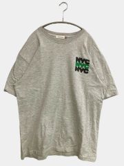 GOOD ROCK SPEED グッドロックスピード Tシャツ カットソー M グレー クルーネック 丸首 半袖 前面プリント バックプリント ミドル丈 メンズ レディース