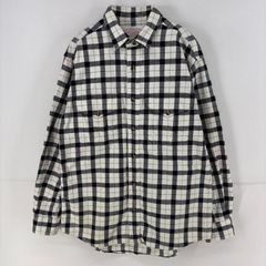 古着 フィルソン FILSON 長袖シャツ 胸ポケット ネルシャツ M ホワイト系 チェック メンズ