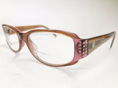 ◼️度入り VERSACE/ベルサーチ ブラウン系 セル フレーム 3023-B