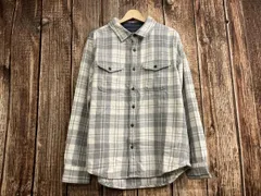 OUTERKNOWN アウターノウン BLANKET SHIRT ブランケットシャツ グレー/ホワイト チェック柄 M