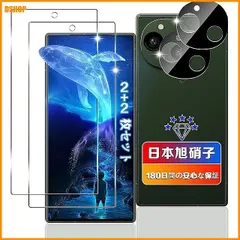 【期間限定】送料無料★【wnunbg 2+2枚セット】 For AQUOS R9 SH-51E 6.5インチ ガラスフィルム 2枚+