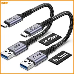 送料無料★30cmアンドロイドAuto USB Cケーブル10Gbps 2本,SUMPK USB C 3.1 Gen 2｜在庫あり