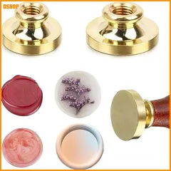 【送料無料】送料無料★シーリングスタンプ ヘッド 2個セット 丸形 20mm 25mm ワックスシール シーリングスタンプ 真鍮ヘッ