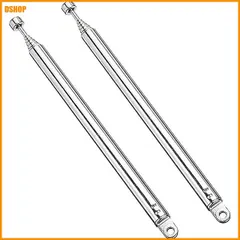 送料無料★2本入 ラジオ伸縮アンテナ 7段 74cm AM FMアンテナ ポータブル ワールド/ホームステレオ/Vedi｜在庫あり