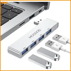 送料無料★MOGOOD USBハブ3.0 USBスプリッタ ノートパソコン用マルチポートアダプタ｜在庫あり