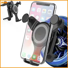 送料無料★【2024アップグレード・最強の安定】スマホホルダー 車 クリップ式 車載携帯ホルダー 丸型エアコン 片手操作 セール