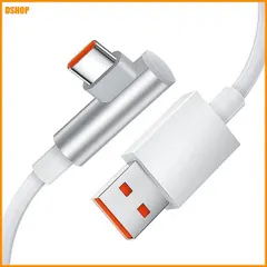 【即納】送料無料★USB Type-C ケーブル 6A 120w Xiaomi専用 USBC ケーブル 急速充電 1.8m L字