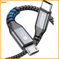 【期間限定】送料無料★SUNGUY Type C Micro USB ケーブル 0.15M (USB C to micro) OTG