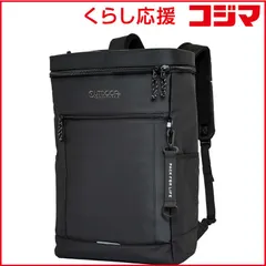 【激安】【 新品 未開封 】 OUTDOOR　ボックスリュック 大容量 35L 15.6インチ PC対応 撥水 ブラック/ブラッ