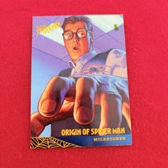 Fleer Spider-Man Milestones #34 Origin of Spider-Man (Overseas Trading Card, 1997, Vintage, Collectible)