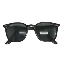 レイバン RAY BAN ウェリントン シェイプ スクエア ブルー レンズ サングラス RB4258-F 52□20 150 黒ブラック ブランド古着ベクトル 中古●▲■260920