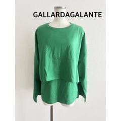 【新品】 GALLARDAGALANTE　ガリャルダガランテ　タンクトップ&カットソー　セット　日本製　フリー　グリーン　コットン　長袖　カジュアル　お出掛け　お洒落　送料込み   6470934