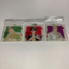 Attack Titan Newly illustrated Teatime ver. Ani-Art BIG Acrylic Keychain: Eren, Jean, Erwin
