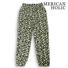 AMERICAN HOLIC アメリカンホリック 通年★ 花柄 フラワー総柄 プリント ジョガー イージー パンツ Sz.L レディース
