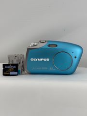 2568【美品、動作確認済み】 OLYMPUS μ-mini DIGITAL ブルー