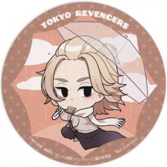 [Used] Mug/Teacup featuring Manjiro Sano (mini character) and coaster. Bonus item for ordering the "Tokyo Revengers Backstreet Cafe in Tree Village" collaboration menu.