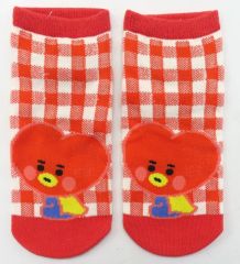 [Used] TATA (V) Socks (Checkered) 23-25cm "BT21"