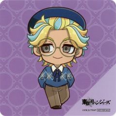 [Used] Coaster - Rindo Haitani Mini Character Coaster - "Tokyo Revengers Classical College Cafe x Princess Cafe" Drink Order Bonus