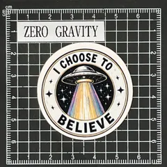 F633　宇宙人・UFO 防水ステッカー ZEROGRAVITYZEROGRAVITY