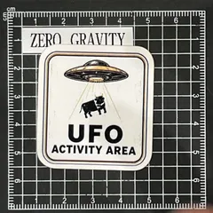 F625　宇宙人・UFO 防水ステッカー ZEROGRAVITYZEROGRAVITY