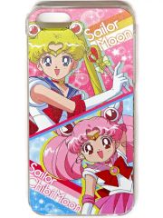 [중고] 휴대 재킷 커버 세일러 문 & 세일러 치비 문 무늬 iPhone5/5S 대응 캐릭터 재킷 [미소녀 전사 세일러 문]
