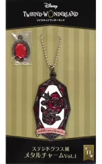 【中古】雑貨 リドル・ローズハート ステンドグラス風メタルチャームVol.1 「ディズニー ツイステッドワンダーランド」