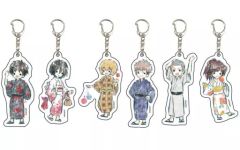 [Used] Miscellaneous Goods Set of 6 Attack Titan Acrylic Keychain 05. Yukata ver. GraphArt Design