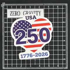 X307 アメリカ建国250周年 防水ステッカー ZEROGRAVITY