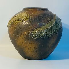柏岩傅統陶藝 柏岩陶窯 李相烈 花瓶 花柄 和柄 花器 華道 花道 お花