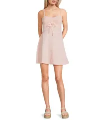 ロキシー レディース トップス ワンピース ミニ ノースリーブ Roxy Spring Fling Sleeveless Mini Dress Tropical Peach ピーチ
