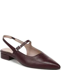 ナチュライザー レディース シューズ パンプス レザー Naturalizer Sadie Snakembossed Leather Slingback Mary Jane Pointed Flats
