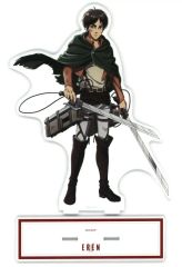 [Used] Acrylic Stand・Acrylic panel Eren Yeager Newly drawn illustration: After the battle version - Extra-large acrylic Stand"Attack Titan"