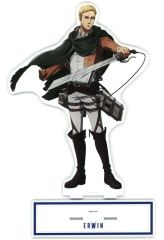 [Used] Acrylic Stand・Acrylic panel Erwin Smith Newly drawn illustration: After the battle version - Extra-large acrylic Stand"Attack Titan"