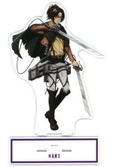 [Used] Acrylic Stand・Acrylic panel Hange Zoë Newly drawn illustration: After the battle version - Extra-large acrylic Stand"Attack Titan"