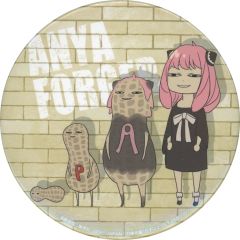 [Used] Badge/Pin: Anya Forger (Peanuts) "SPY×FAMILY Can Badge" - Torumo & Namco Limited Edition