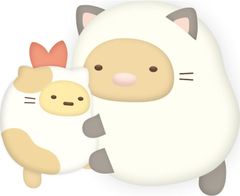 [Special Offer] Tonkatsu/Ebi Fry no Shippo Petit Sumikko Nekogurashi Mascot Sumikkogurashi AB41703