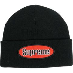 Size【フリー】 SUPREME シュプリーム 18AW Oval Patch Beanie Black ビーニー 黒 【中古品-良い】 30016761