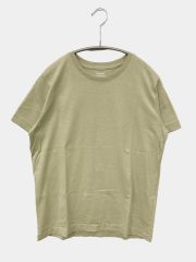 MUSINSA STANDARD Tシャツ/カットソー S カーキ 無地 半袖 クルーネック(丸首) メンズ レディース