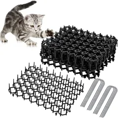 猫よけシート 猫避けシート とげマット 猫よけ ねこよけ シート 12枚入 猫よけグッズ 猫よけ対策 野良猫対策 害獣 猫侵入防止対策 猫よけシート に適用畑 庭 鳥