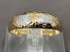 K18 ＃14 3.1g 梅 花 デザインリング