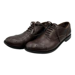 COMME des GARCONS HOMME PLUS(コムデギャルソンオムプリュス) Medallion Leather Shoes メダリオン レザー シューズ PM-K101 25.5cm ブラウン