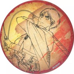 [Used] Badge Bins Eren Yeager Newly drawn 2018 Washi paper can badge Attack Titan"