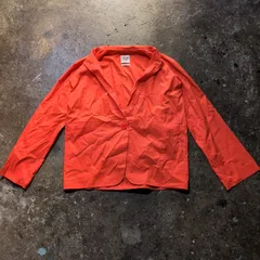 HERMES コットン 1Bジャケット size38 エルメス シャツジャケット オレンジ