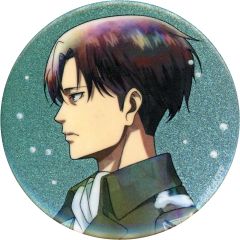 [Used] Badge Bins Levi Ackerman(No name)Attack Titan POP UP STORE in LOFT: Original Illustration Winter Steps Ver. Trading Glitter Can Badge