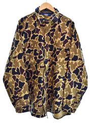 ウールリッチ WOOLRICH 80s 90s USA製 三角タグ Duck Hunter Camo Wool Shirt ウール シャツ ジャケット ダックハンターカモ 迷彩 XL 長袖シャツ マルチカラー LLサイズ 103MT-5464